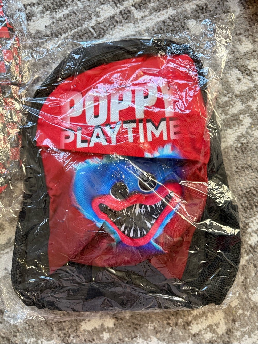 PUPPY PLAYTIME Graphic Backpack - Red & Blue - Picture 3 of 3